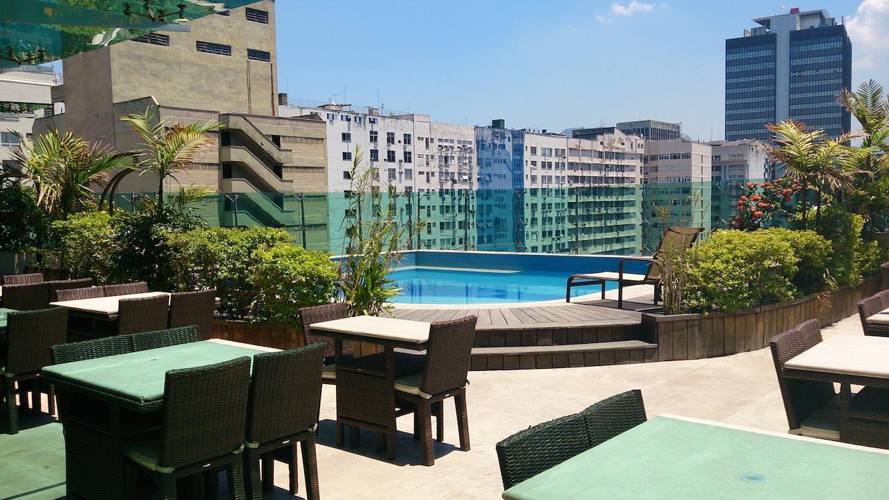 Hotel Atlantico Tower Rio de Janeiro Esterno foto Rooftop pool of a hotel in Santiago de Chile